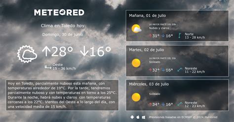 clima de 10 días para toledo|clima en toledo 3 días.